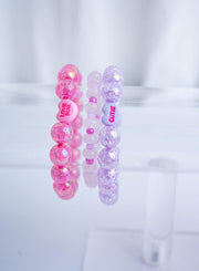 The Be Mine Valentine's Candy Conversation Stretchy Bracelet Stack