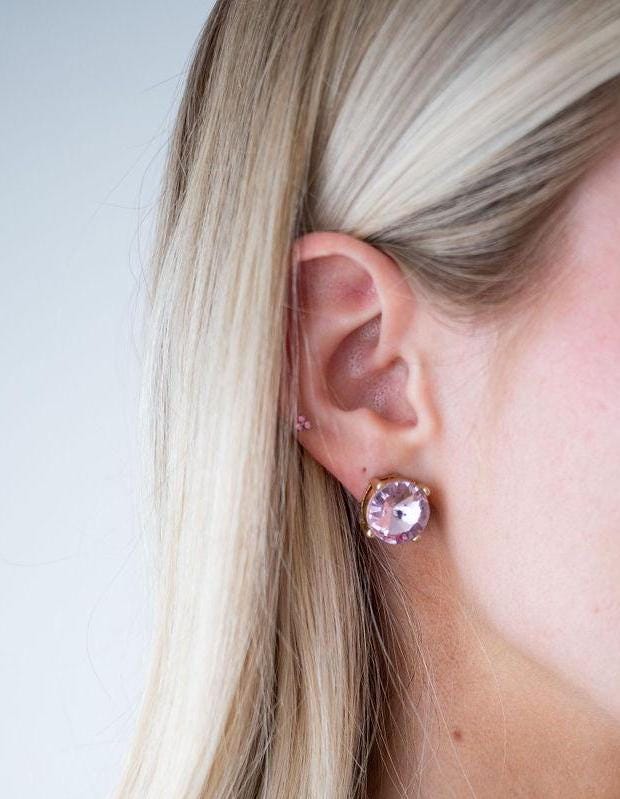 Marisol Large Statement Studs in Ballet Soft Pink / Blush