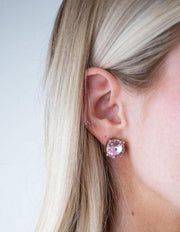 Marisol Large Statement Studs in Ballet Soft Pink / Blush
