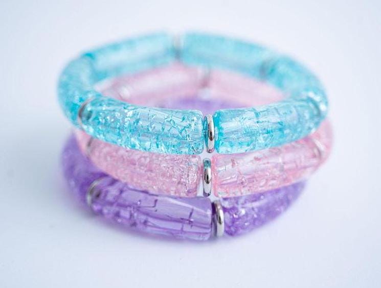 The Dream Catcher Crackle Stretchy Bracelet Stack