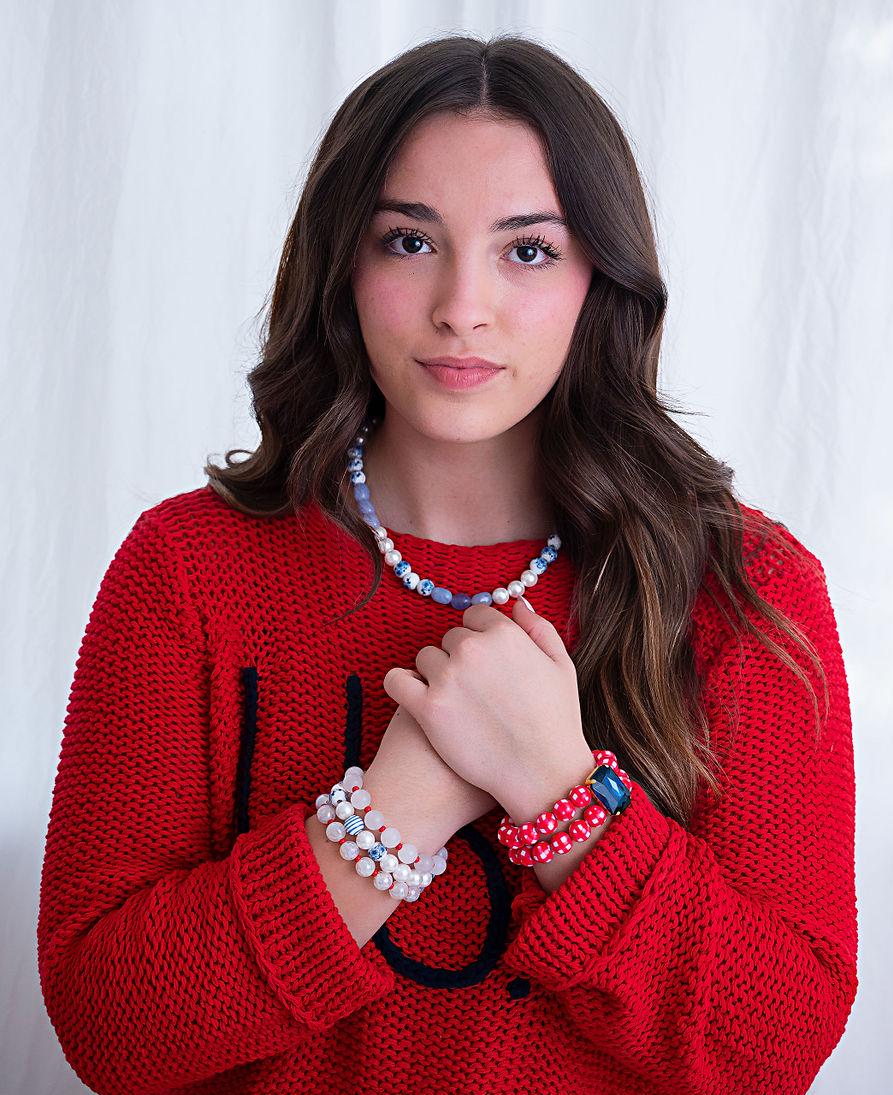 The Dottie Gingham Patriotic Bracelet