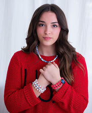 The Dottie Gingham Patriotic Bracelet