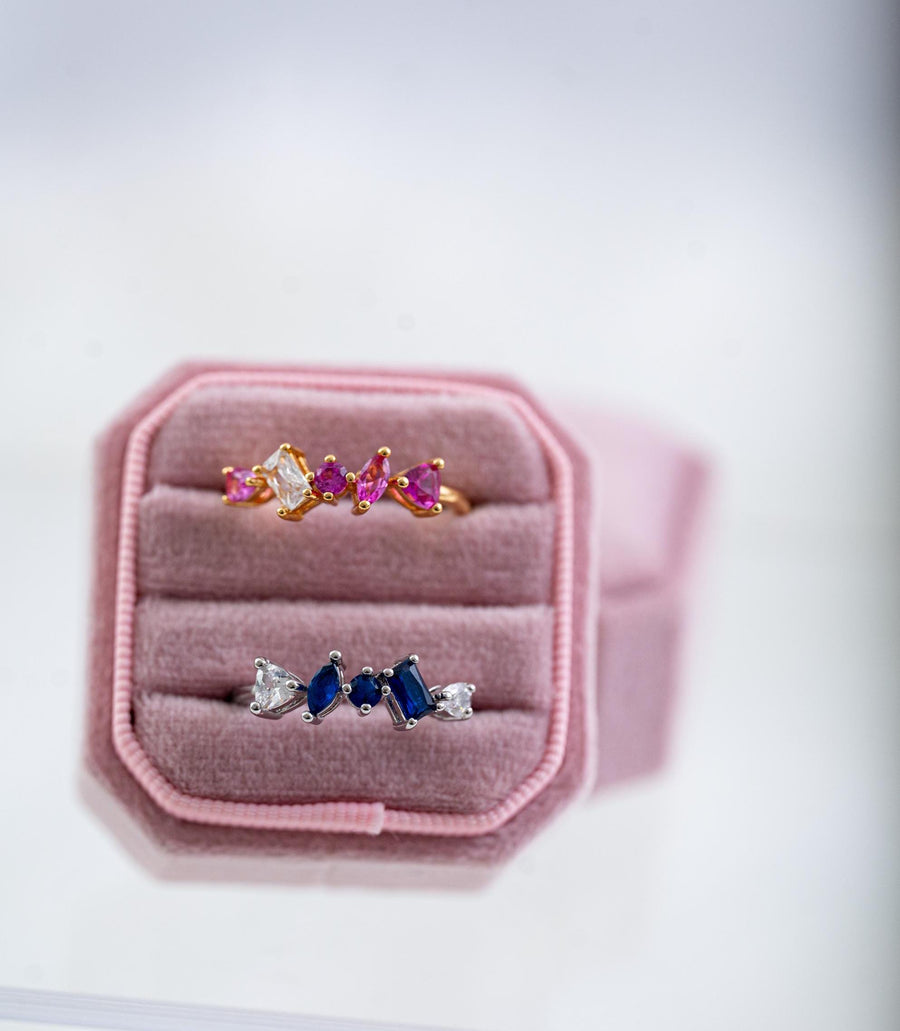 The Isla Dainty & Delicate Ring - Blue