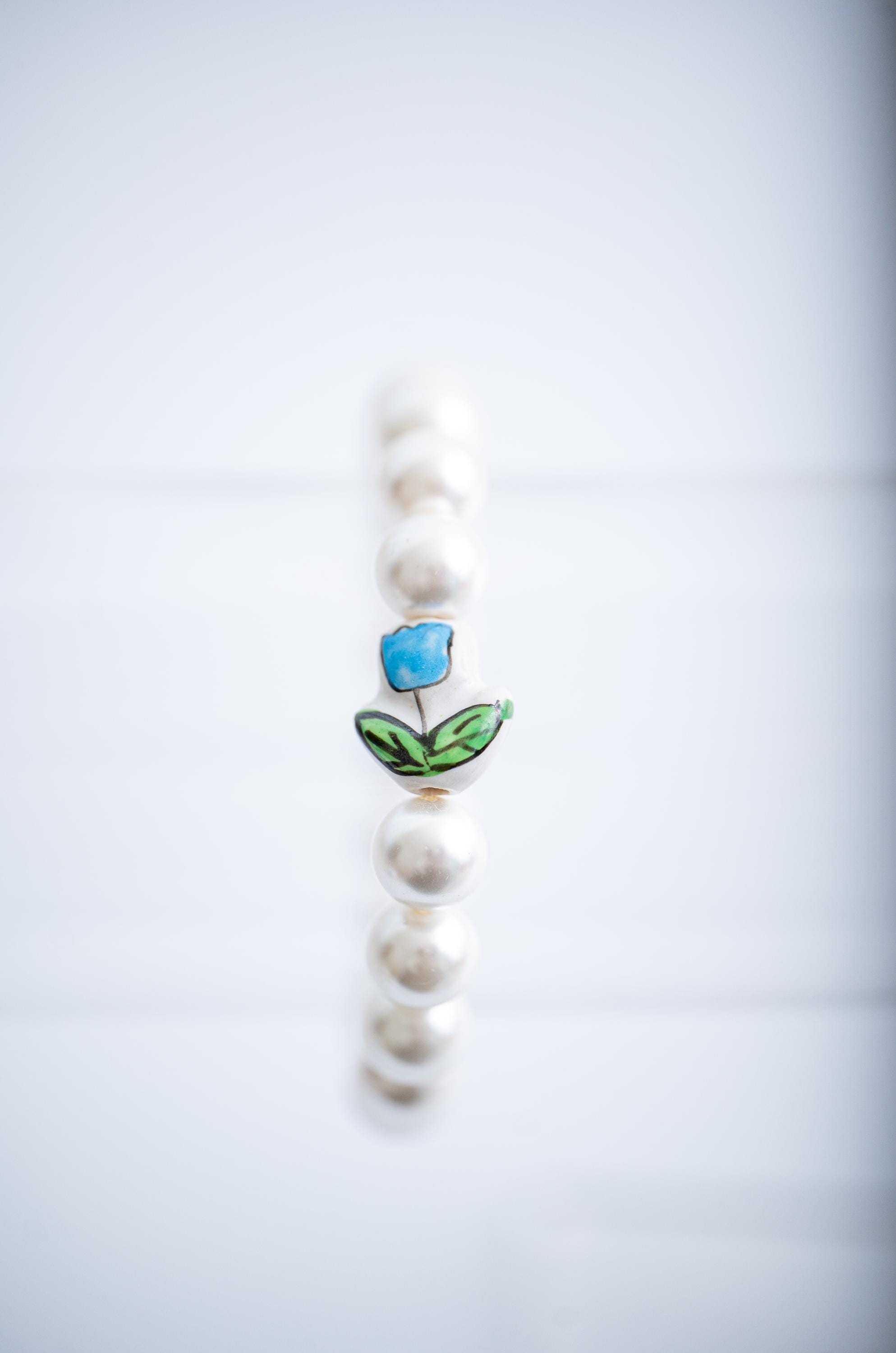 The Tulip Tea Time Stretchy Pearl Bracelet