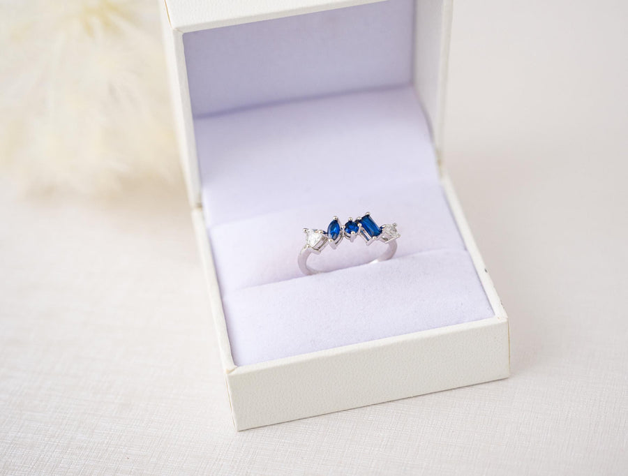 The Isla Dainty & Delicate Ring - Blue