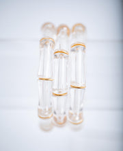 The Bridgette Bamboo Bangle - Lucite / Clear (Large)