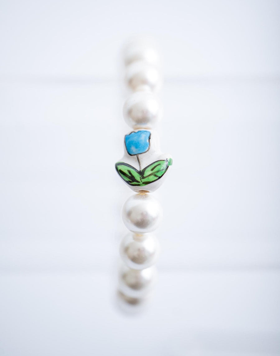 The Tulip Tea Time Stretchy Pearl Bracelet