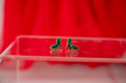 The Dainty Mistletoe Magic Christmas Holiday Earrings