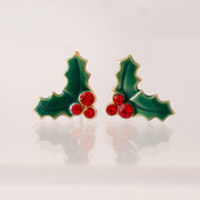 The Dainty Mistletoe Magic Christmas Holiday Earrings