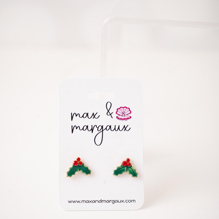 The Dainty Mistletoe Magic Christmas Holiday Earrings