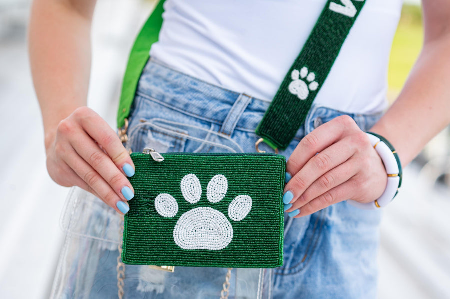 Edmond Santa Fe Wolves Beaded Gameday Coin Purse