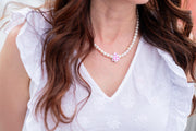The Home for the Holidays Rhinestone Christmas Tree Authentic Freshwater Pearls Necklace
