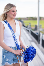 Deer Creek High School Gameday Purse Strap - Sequins - Gold Hardware - Edmond Oklahoma City