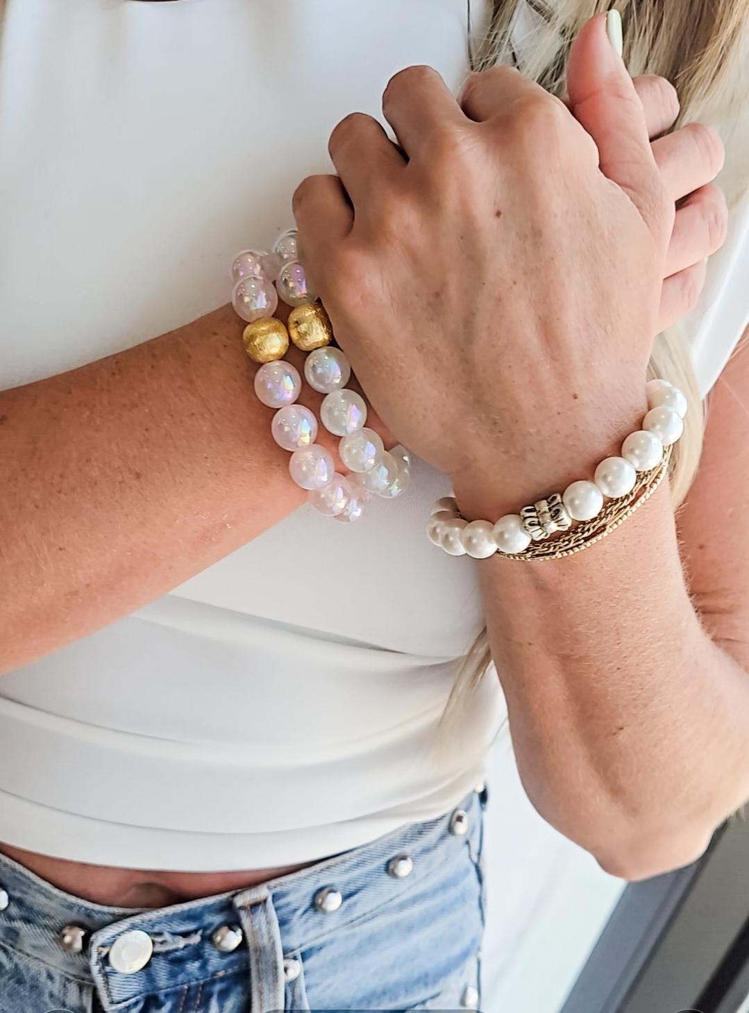 The Delicate Dreams Bow Pearl Bracelet