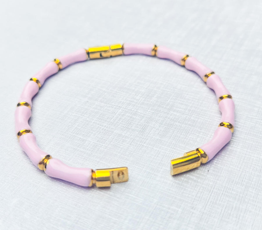 The Betty Bamboo Enamel Bracelet