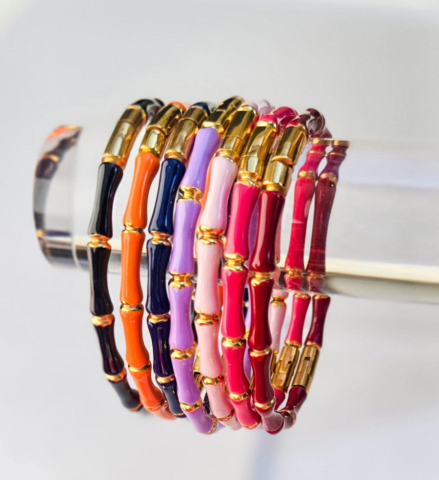 The Betty Bamboo Enamel Bracelet