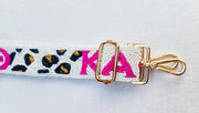 Kappa Alpha Theta Gameday Purse Strap - Gold Hardware - KAO - Leopard