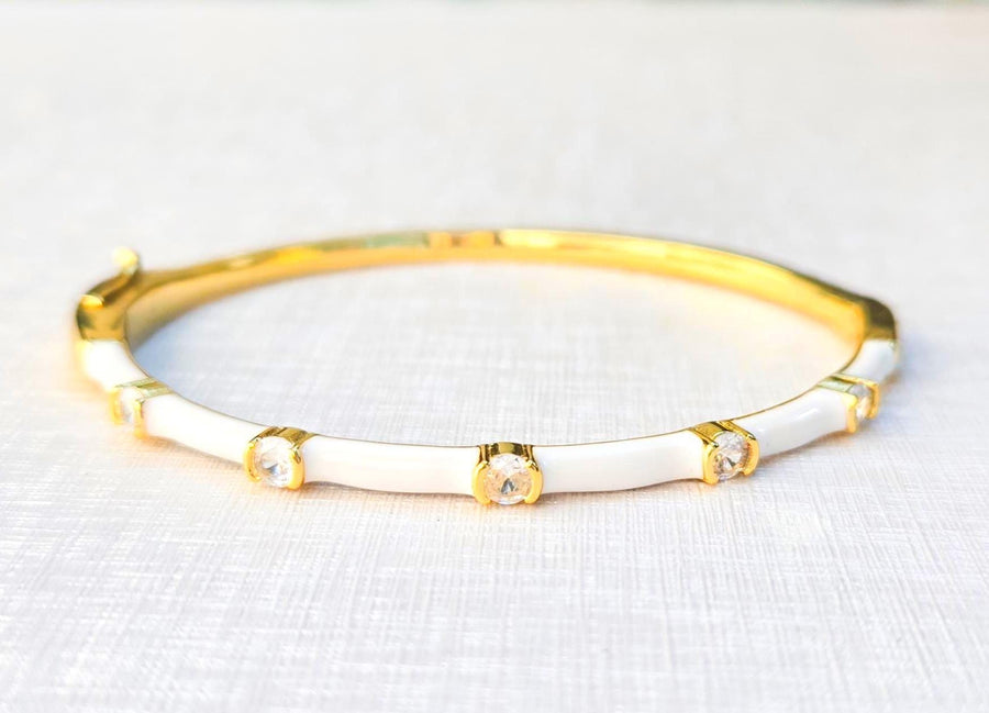 The Elizabeth Enamel Diamond Stack in Perfect Pastels