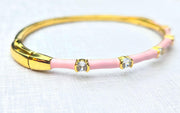 The Elizabeth Enamel Diamond Stack in Perfect Pastels