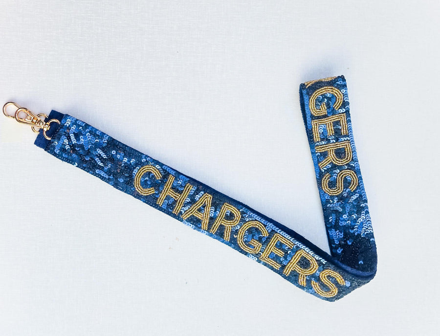 Heritage Hall High School Gameday Sequin Purse Strap - Gold Hardware - Edmond Oklahoma City