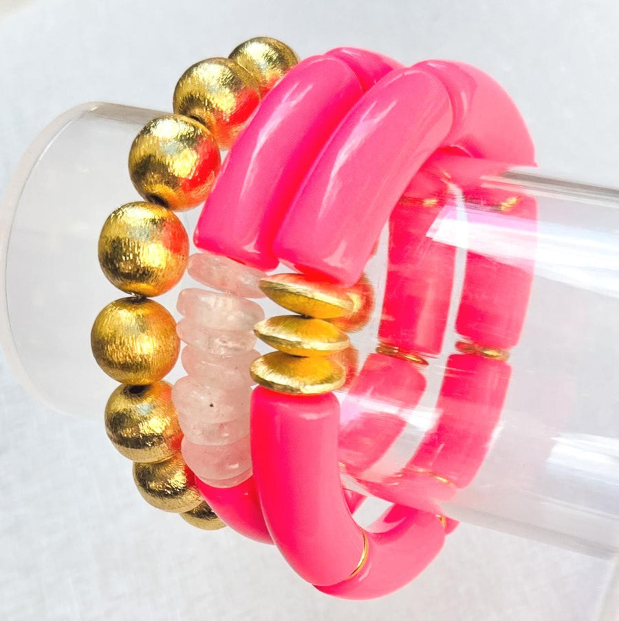 Ultimate Elevated Stretchy Stack in Barbie Neon Pink