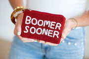 Handmade Beaded Gameday Custom Coin Purse | Bag for Clear Stadium Bags | Oklahoma Sooners | Boomer | 405 Local Original | OU