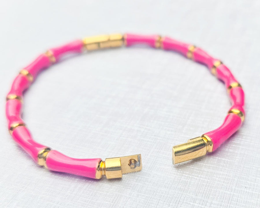 The Betty Bamboo Enamel Bracelet