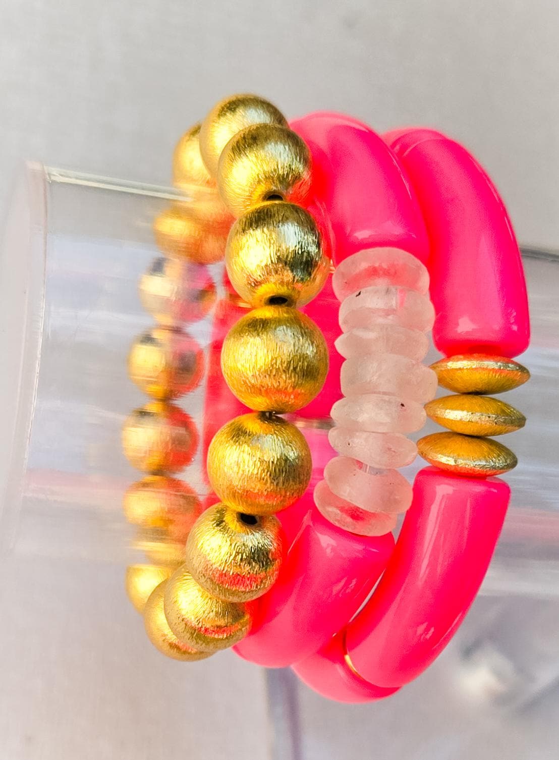 Ultimate Elevated Stretchy Stack in Barbie Neon Pink