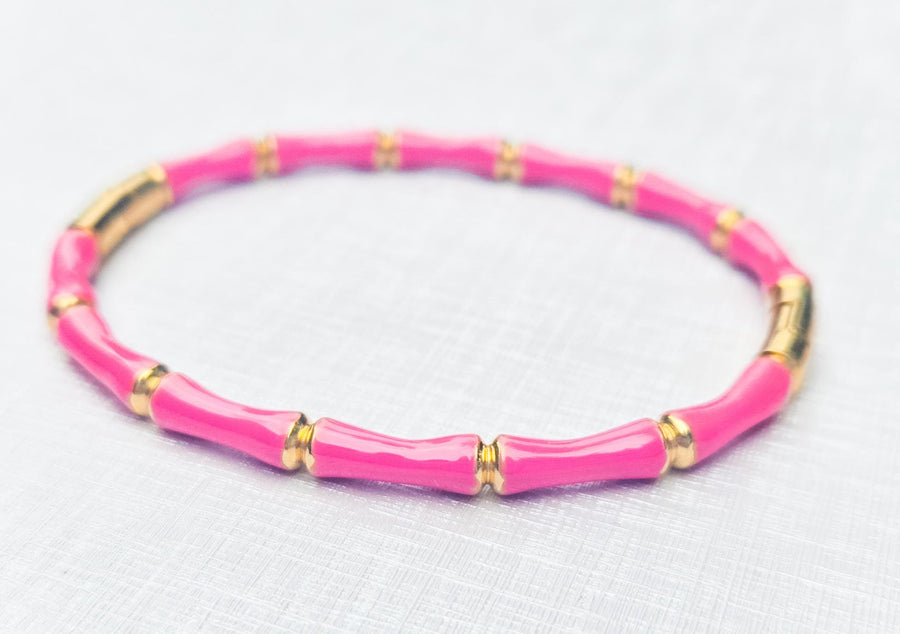 The Betty Bamboo Enamel Bracelet