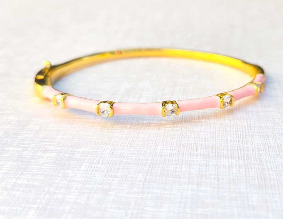 The Elizabeth Enamel Diamond Stack in Perfect Pastels