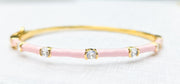 The Elizabeth Enamel Diamond Stack in Perfect Pastels