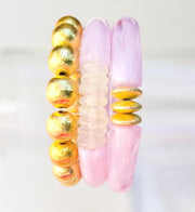 Ultimate Elevated Stretchy Stack in Marbled Lilac
