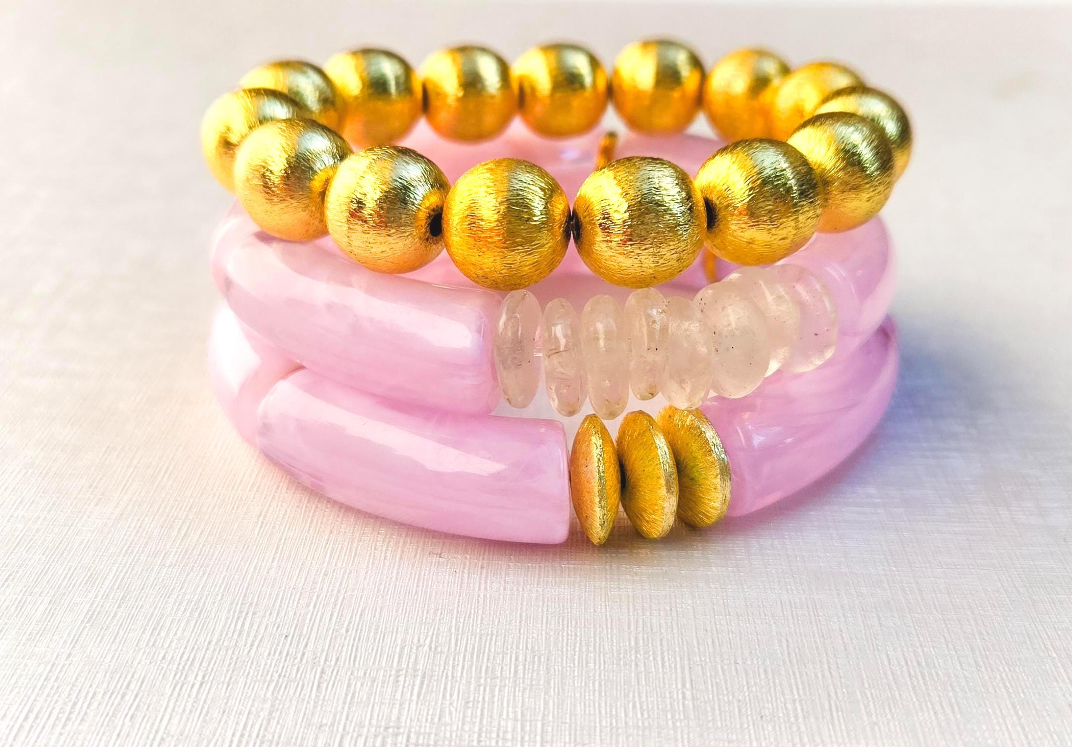 Ultimate Elevated Stretchy Stack in Marbled Lilac
