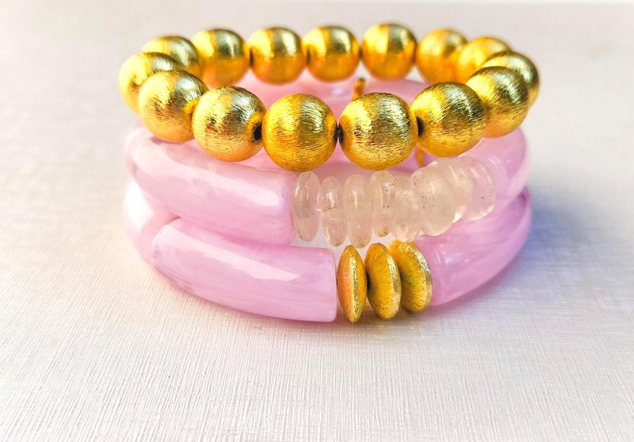 Ultimate Elevated Stretchy Stack in Marbled Lilac