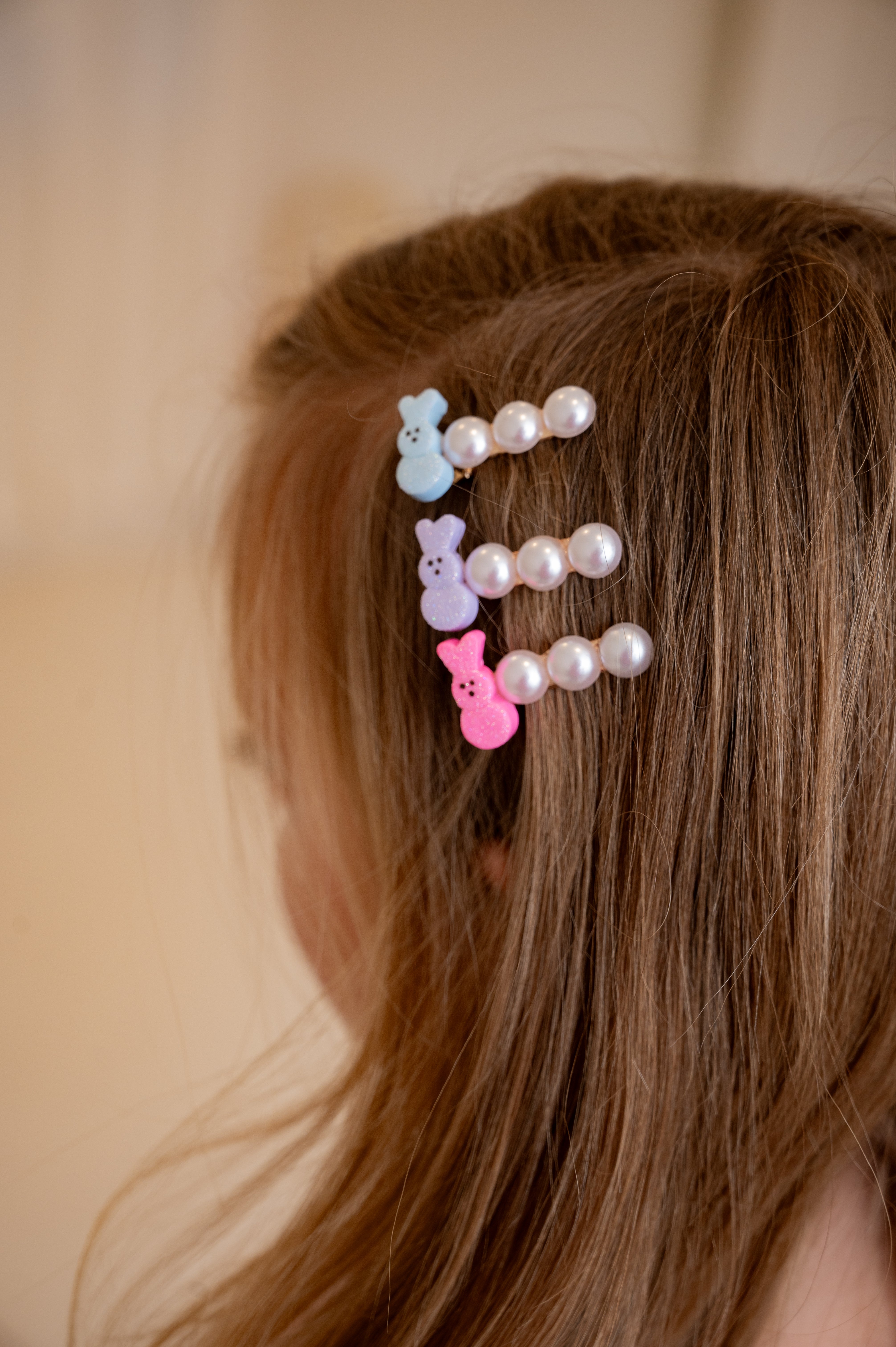 Peeps Pearl Hair Clips