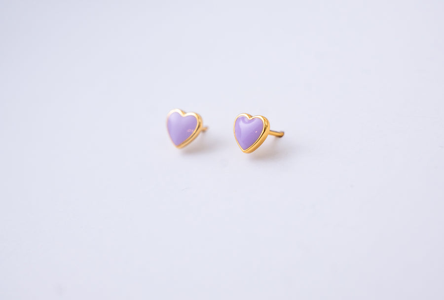 The Audrey Dainty & Delicate Heart Stud Earring