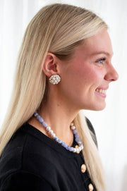 The Jackie Ohhh So Retro Beaded Cluster Earrings in Pearls