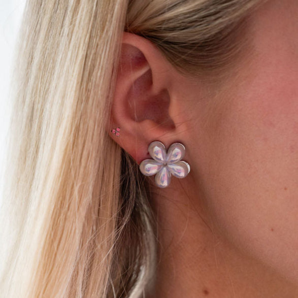 The Mirabelle Iridescent Pearls of Wisdom Stud Earrings