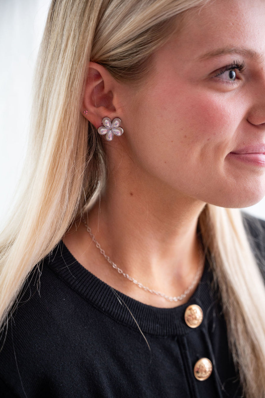 The Mirabelle Iridescent Pearls of Wisdom Stud Earrings