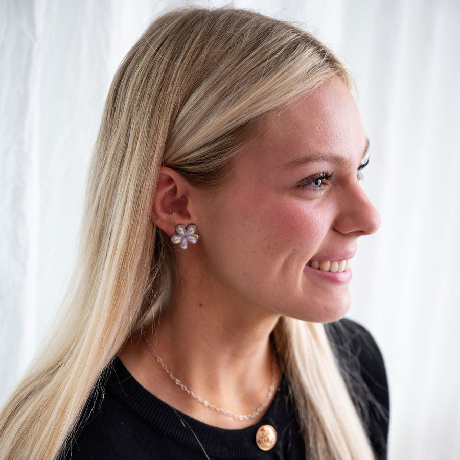 The Mirabelle Iridescent Pearls of Wisdom Stud Earrings