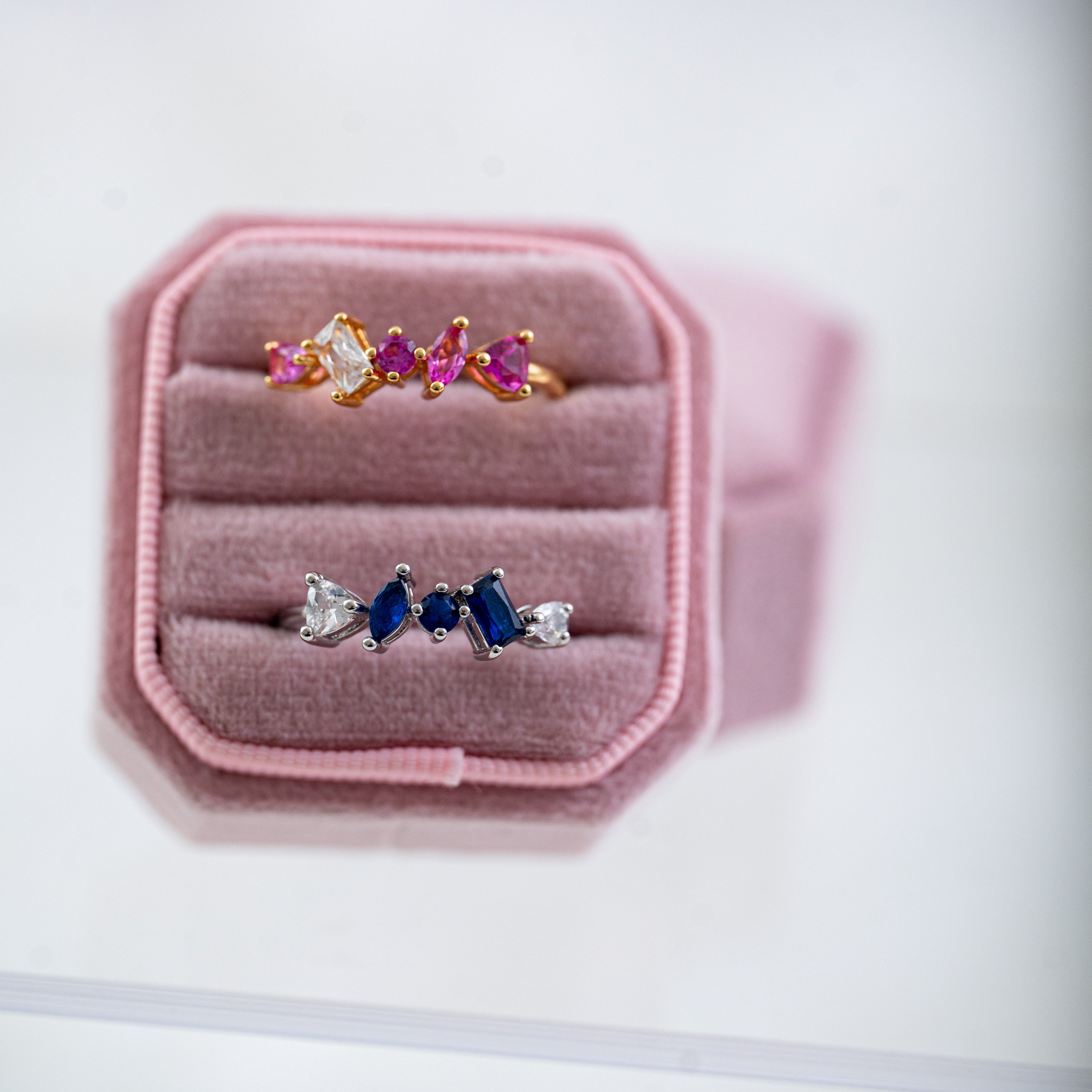 The Isla Dainty & Delicate Ring - Pink