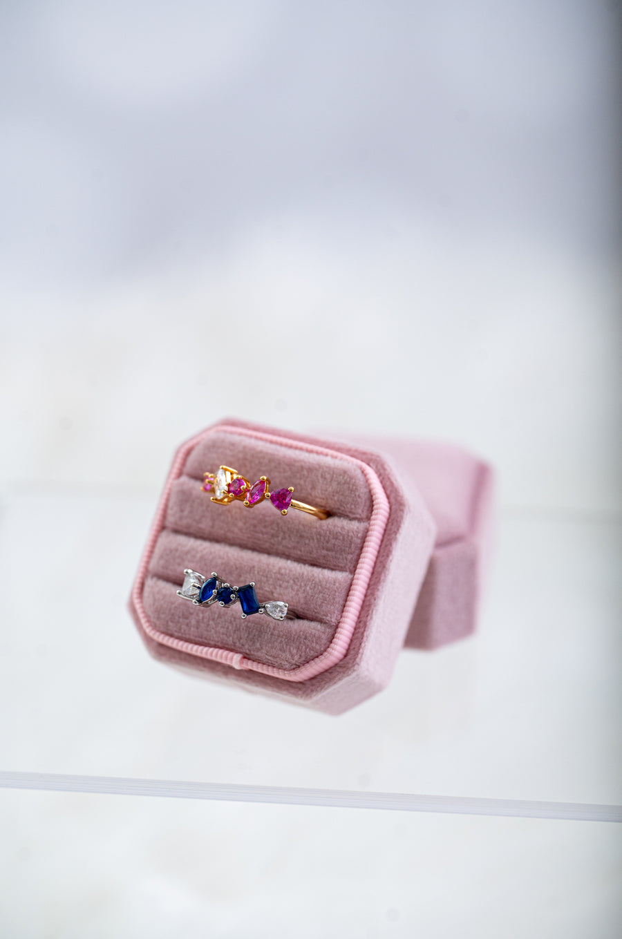 The Isla Dainty & Delicate Ring - Pink
