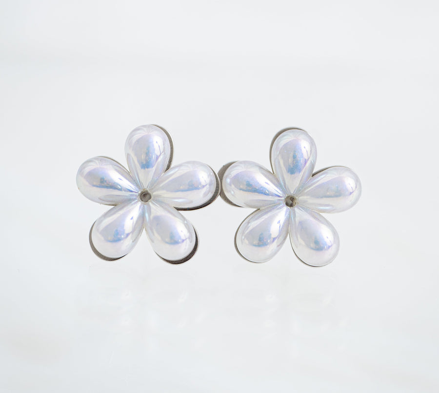 The Mirabelle Iridescent Pearls of Wisdom Stud Earrings