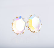 The Isabelle Dichroic Glass Statement Earring