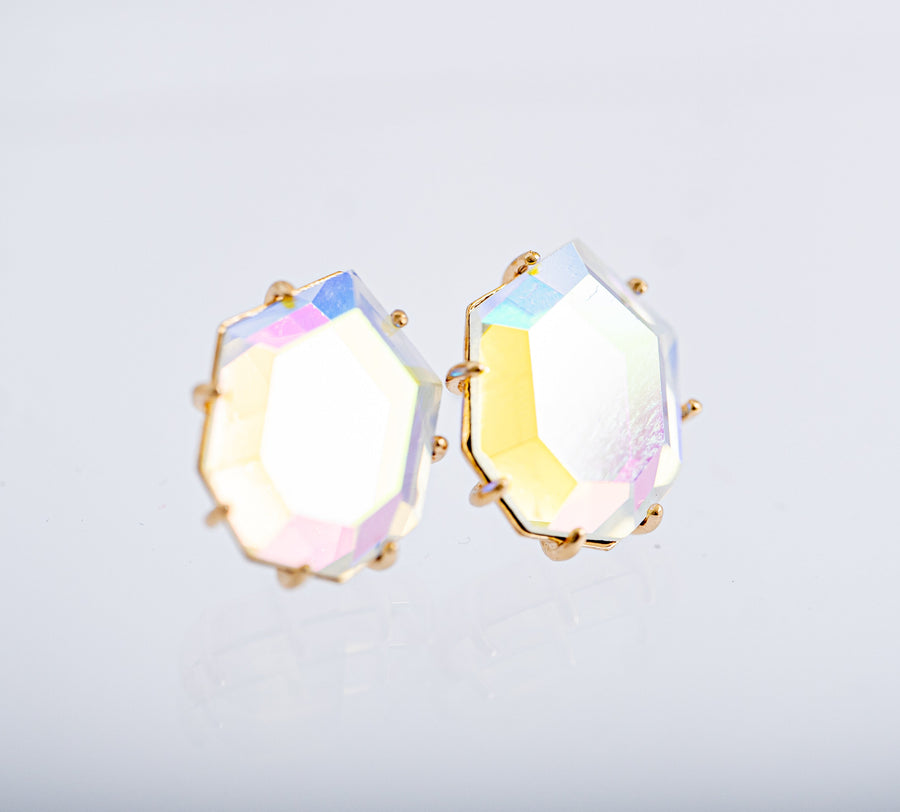 The Isabelle Dichroic Glass Statement Earring