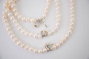 The Forever Imprinted on Our Hearts Authentic Freshwater Pearl Necklace - Perfect for Baby Showers and Expecting Moms
