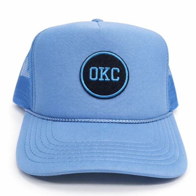 OKC Thunder Hat – Light Blue Trucker Hat | Game Day Embroidered Baseball Hat | OKC Fan Gear | Spirit Accessories