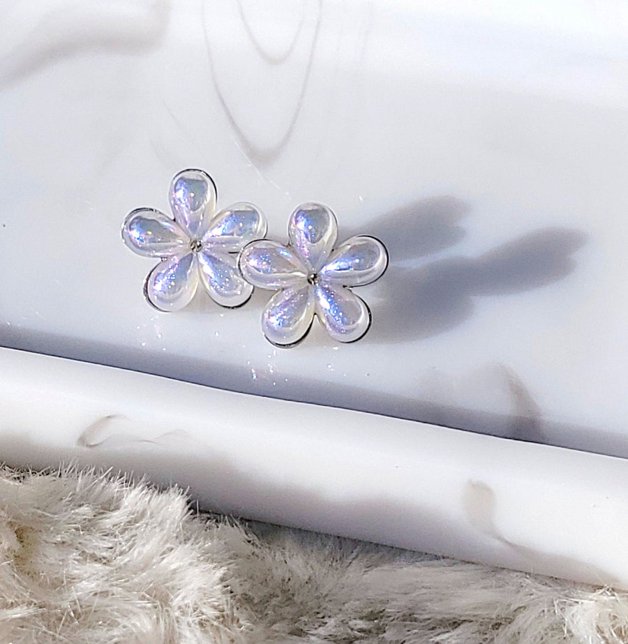 The Mirabelle Iridescent Pearls of Wisdom Stud Earrings