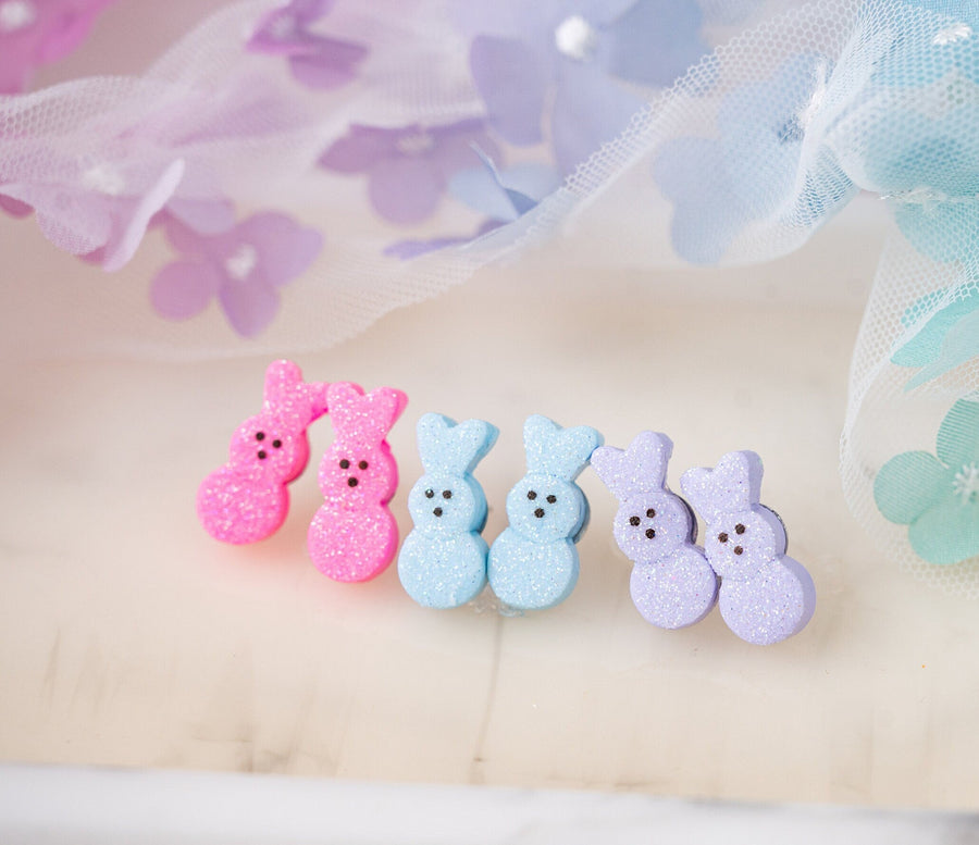 Oh for Peep's Sake Handmade Easter Stud Earrings - Hypoallergenic