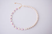 Miriam Authentic Freshwater Pearls and Shell Hearts Necklace